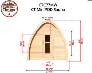 Canadian Timber MiniPod Sauna - Buy Your Adventure