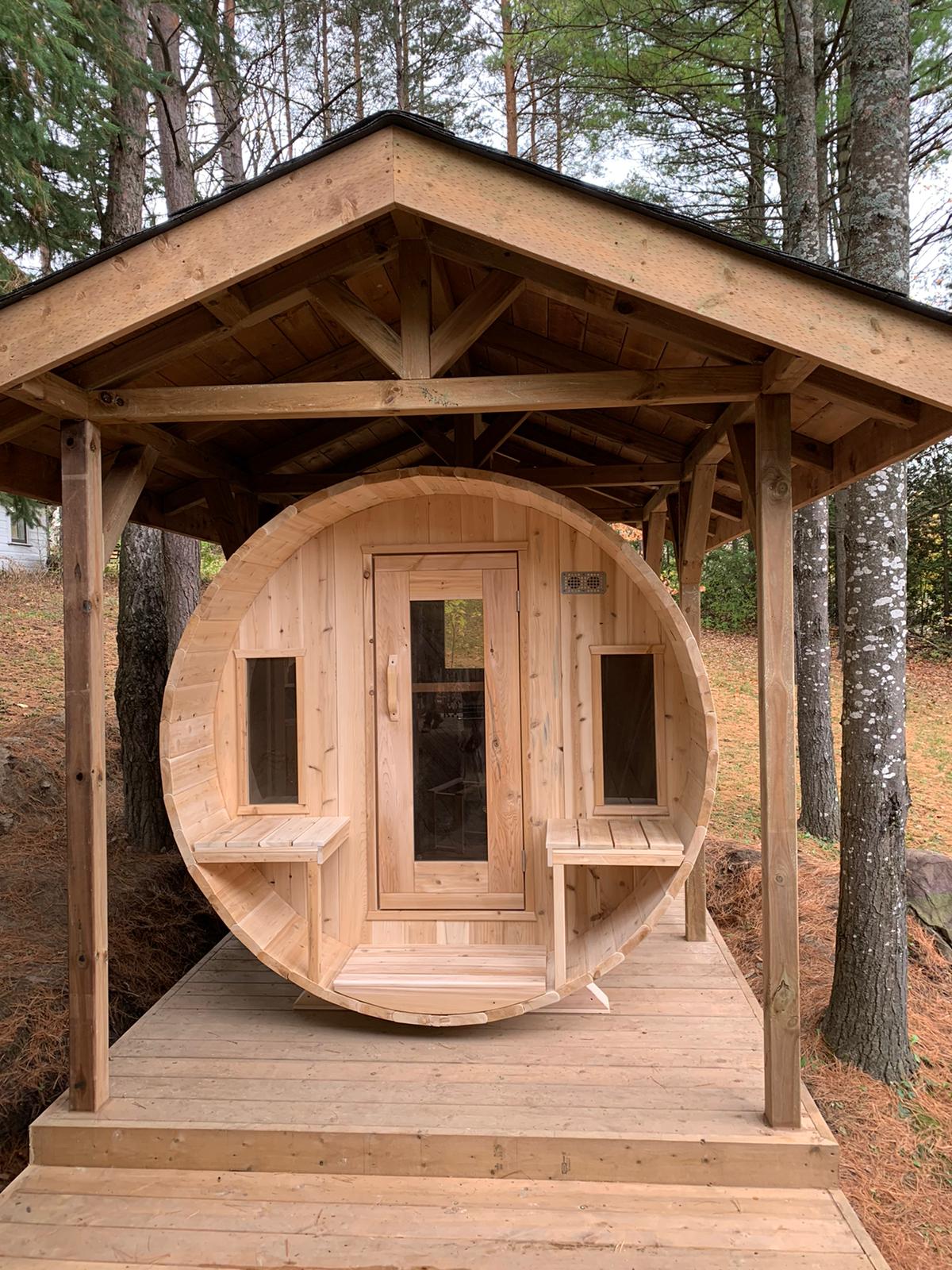 Canadian Timber Tranquility Barrel Sauna - Buy Your Adventure