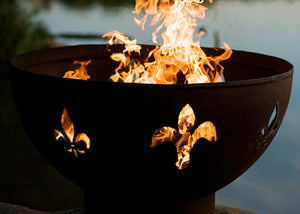 Fire Pit Art Fleur de Lis | Fire Pit - Buy Your Adventure