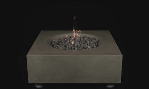 Pyromania Concrete Fire Table - Tao - 41" x 41" Square | Fire Pit