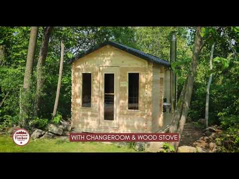 Canadian Timber Georgian Cabin Sauna with Change Room