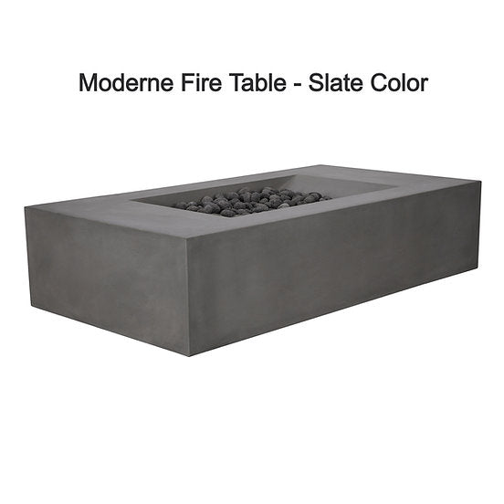 Pyromania Concrete Fire Table - MODerne - 58" x32"| Fire Pit - Buy Your Adventure