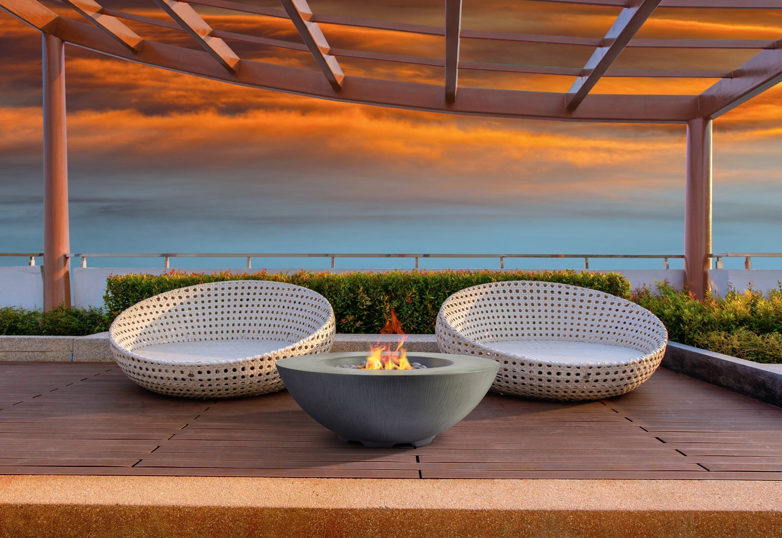 Pyromania Concrete Fire Table - Shangri-La - 41" Bowl | Fire Pit - Buy Your Adventure