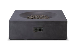 Pyromania Concrete Fire Table - Tao - 41" x 41" Square | Fire Pit - Buy Your Adventure
